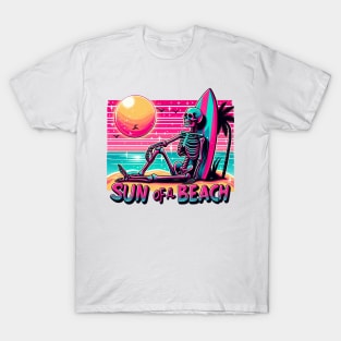 "Sun of a Beach" Funny Skeleton T-Shirt